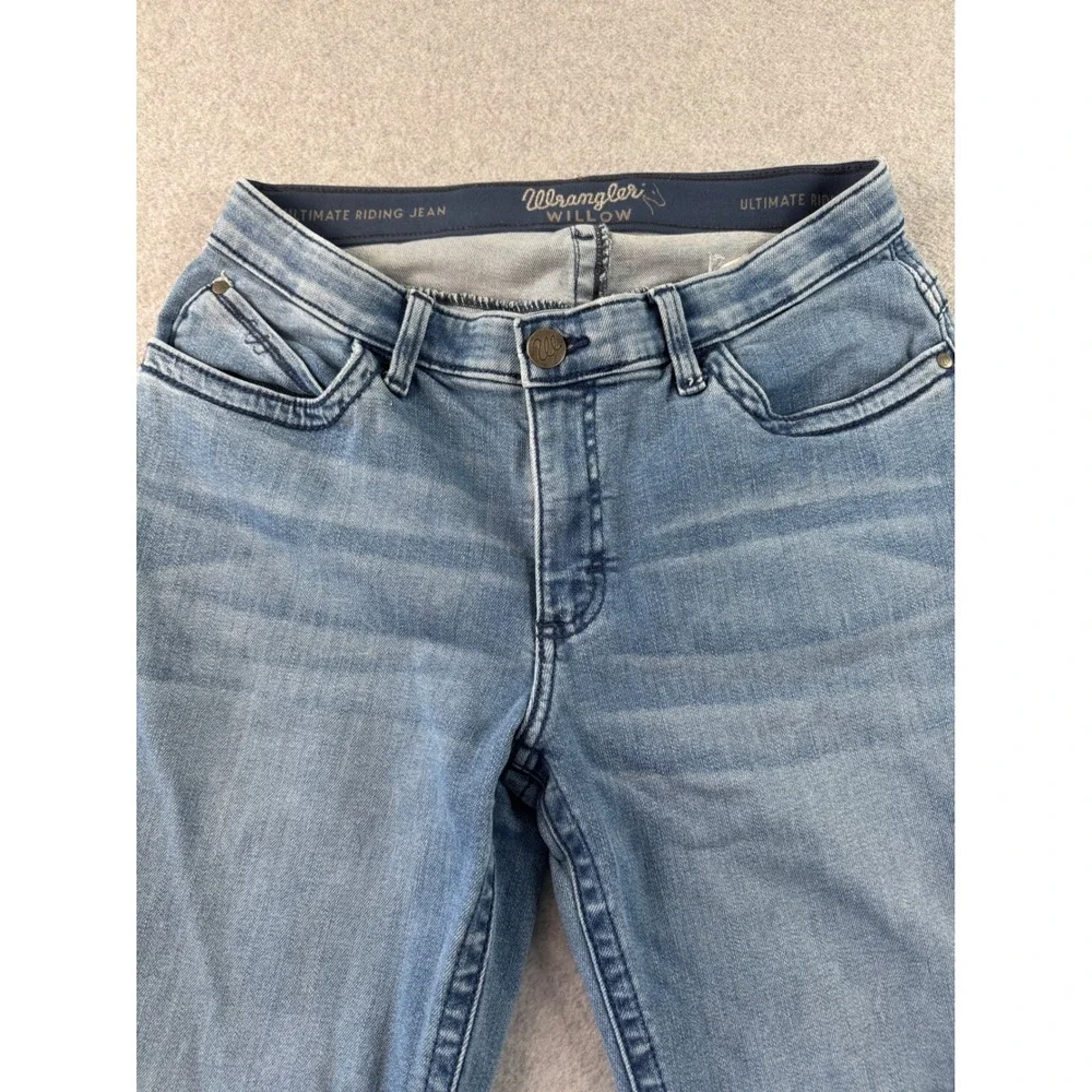 Wrangler Willow Ultimate Riding Jeans Light Wash Bootcut Denim 9x36 10WRW60AR